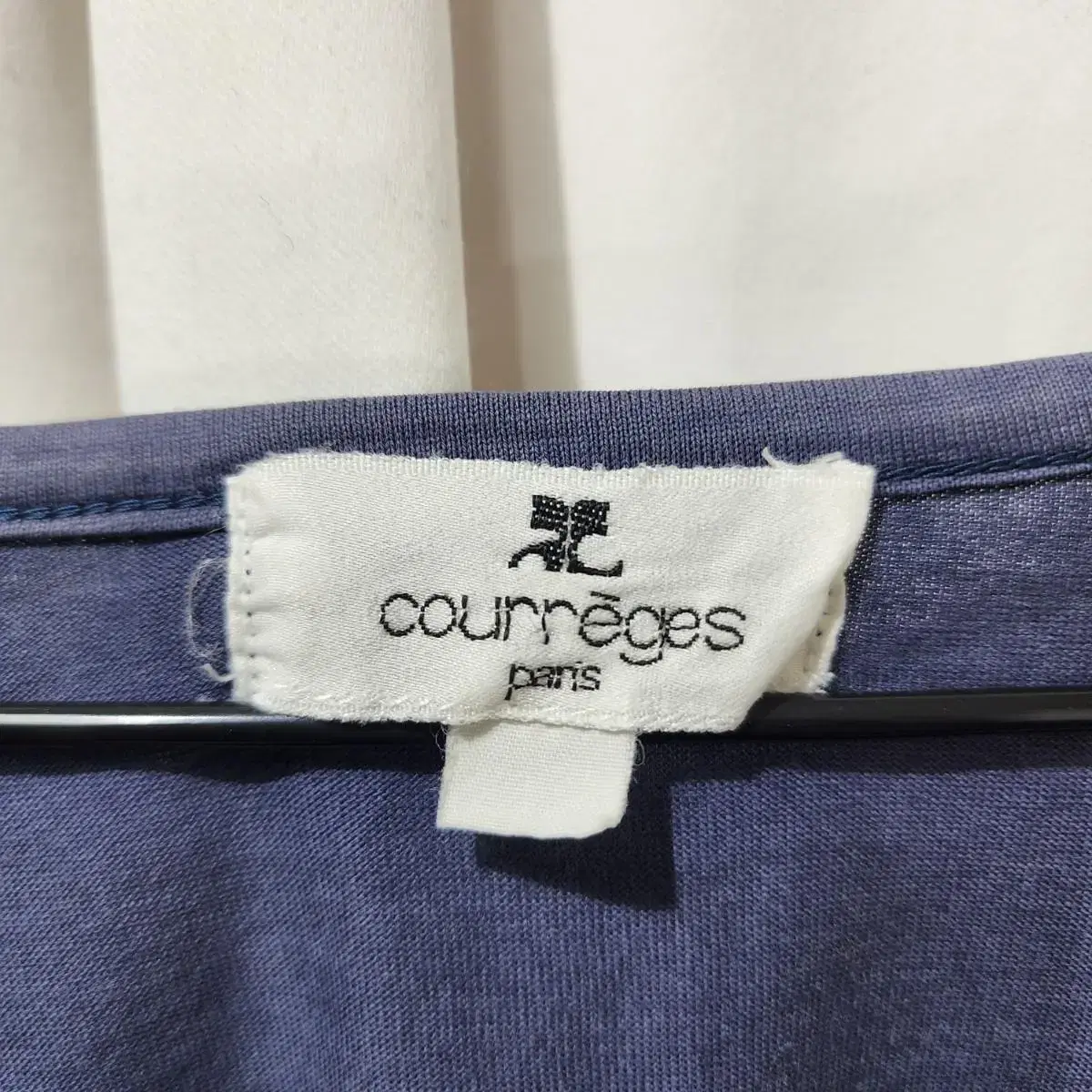 꾸레쥬 Courreges 라운드 반팔 티셔츠