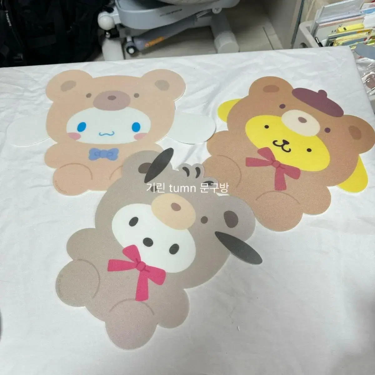 San Rio Bear Costume Mouse Pad Cinnamon Roll Pompom Puffin Pochaco