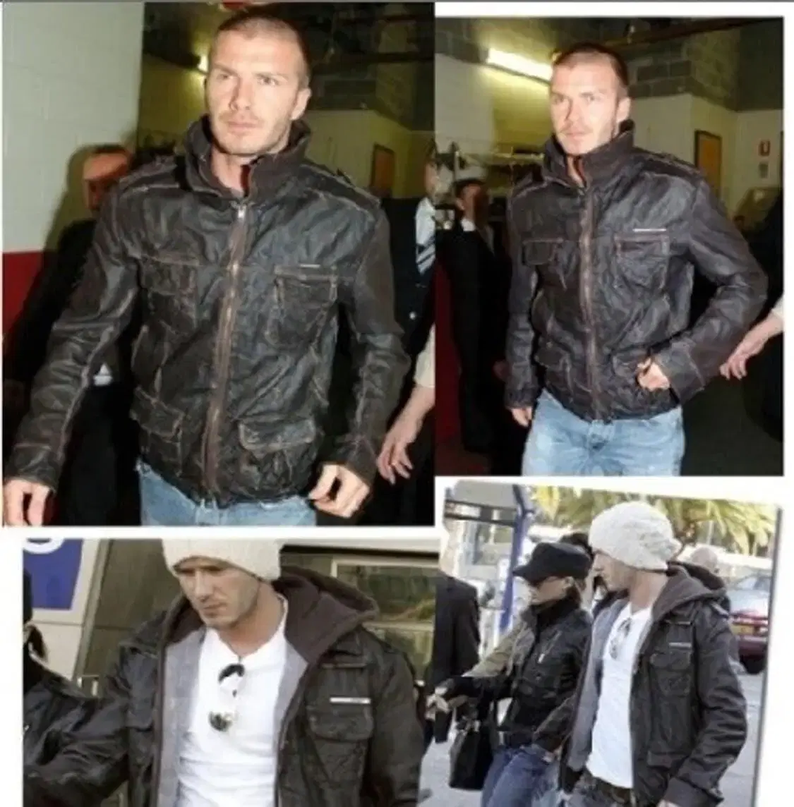 100-105) Superdry Leather Jacket