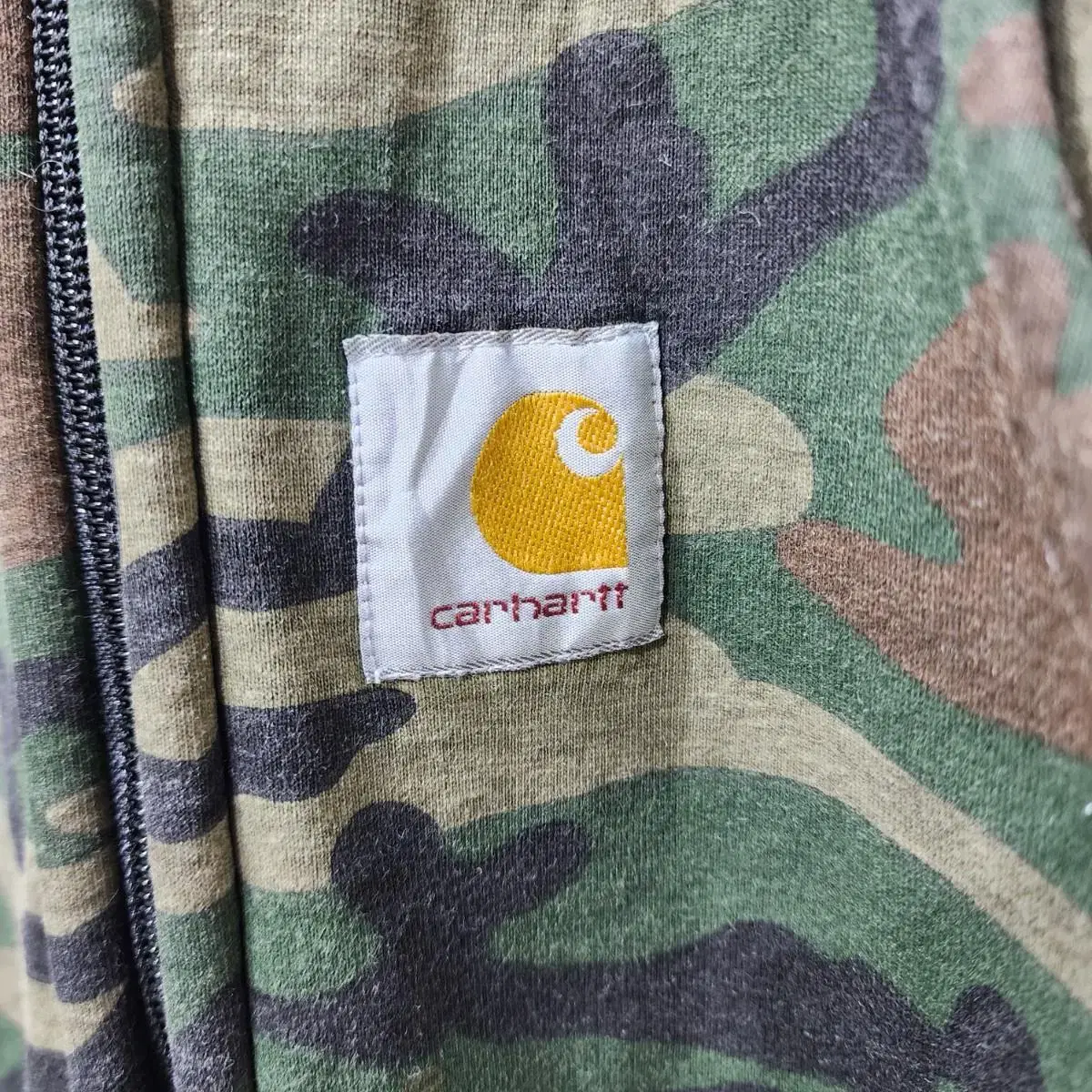 칼하트 Carhartt 카모 후드 집업 밀리터리