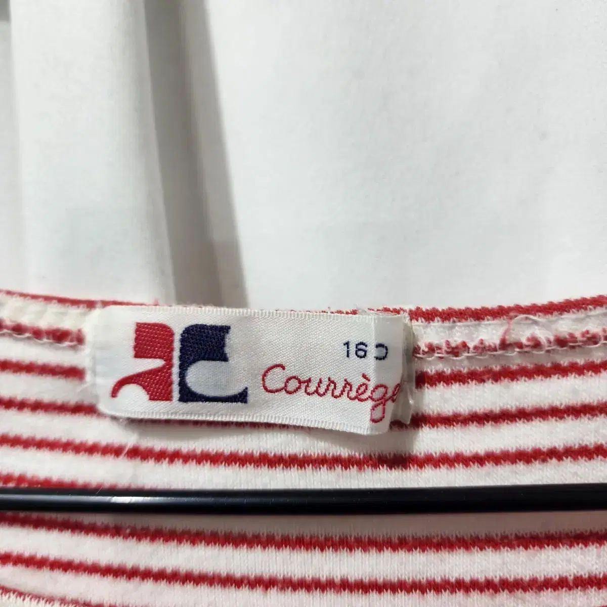 꾸레쥬 Courreges 단가라 긴팔 티셔츠