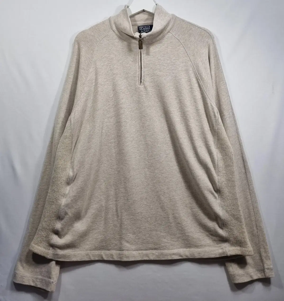 L (100) Polo Ralph Lauren Ivory Vahn Long Sleeve Tee