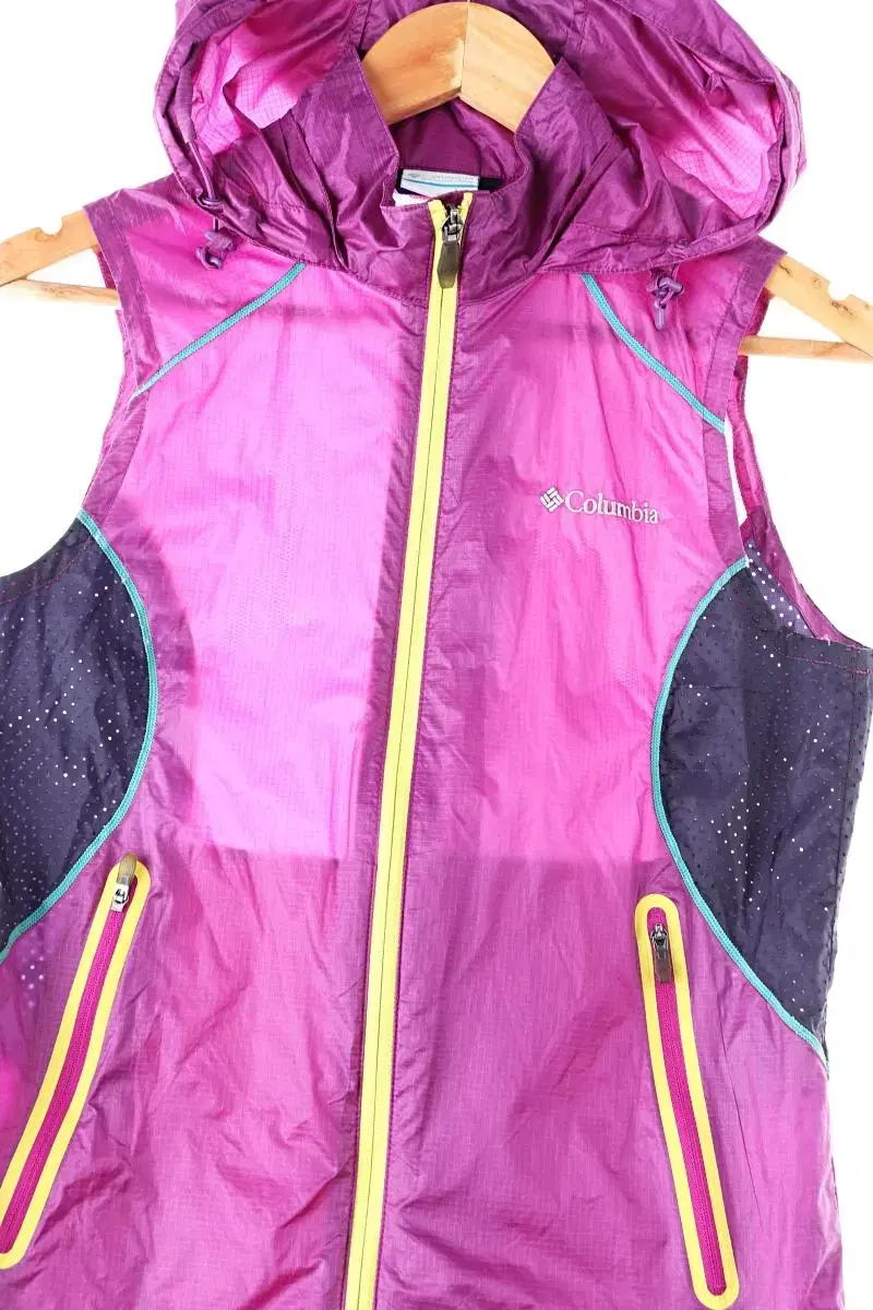 W(S) Columbia Zip-up Windbreaker Jacket Vest Lightweight Hiking-B3BC