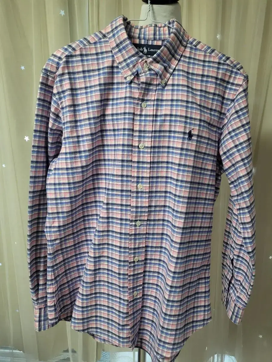 Polo mauve check shirt