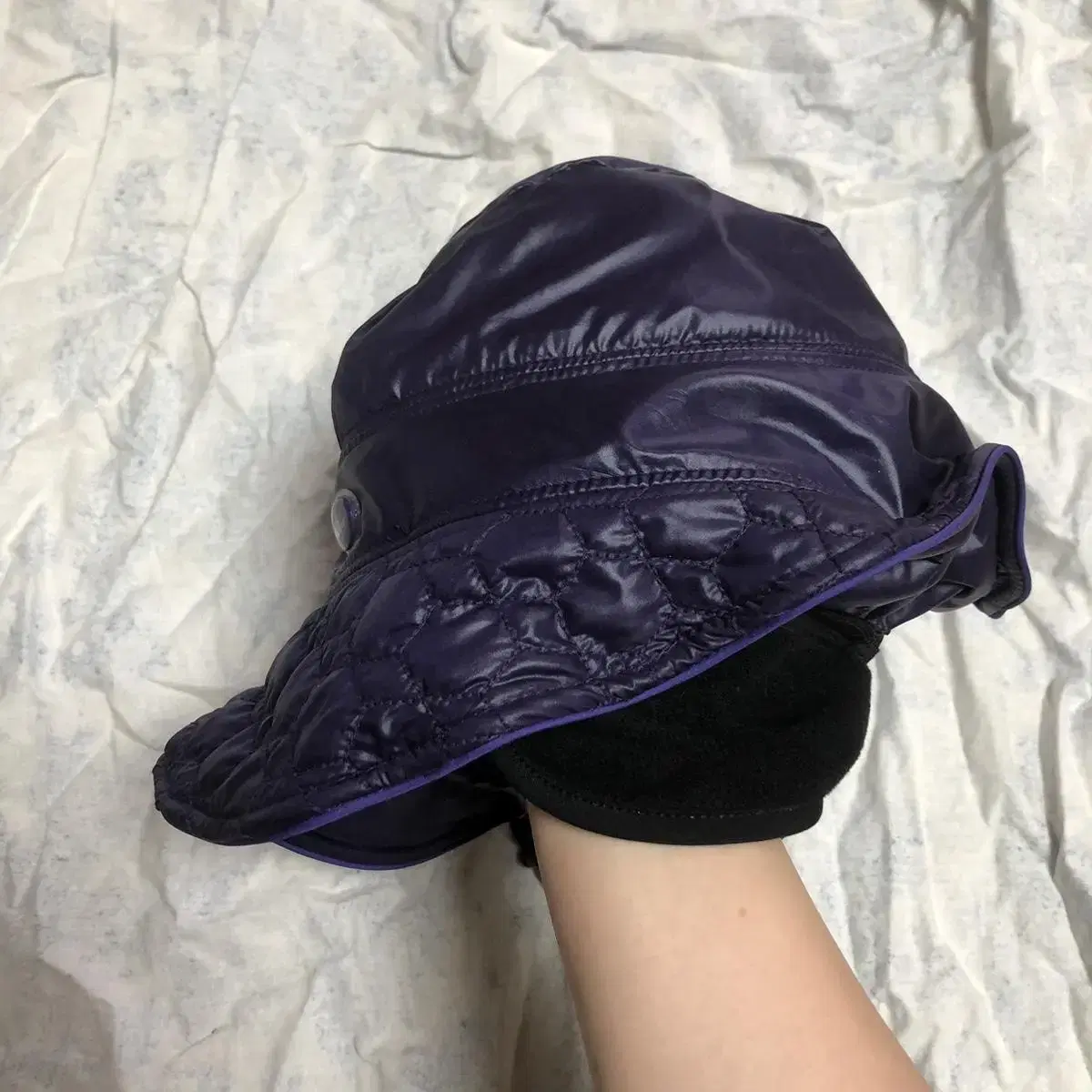 Vintage The red face purple bucket hat