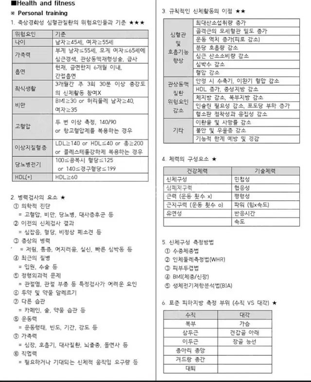 카셉 필기 실기 핵심요약본