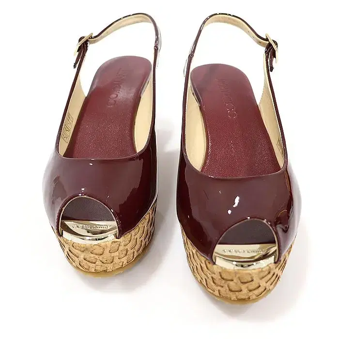 Jimmy Choo J00006158785BurgundyPendantOffertorySlingbacksProvaWedge heelsFemaleSandals