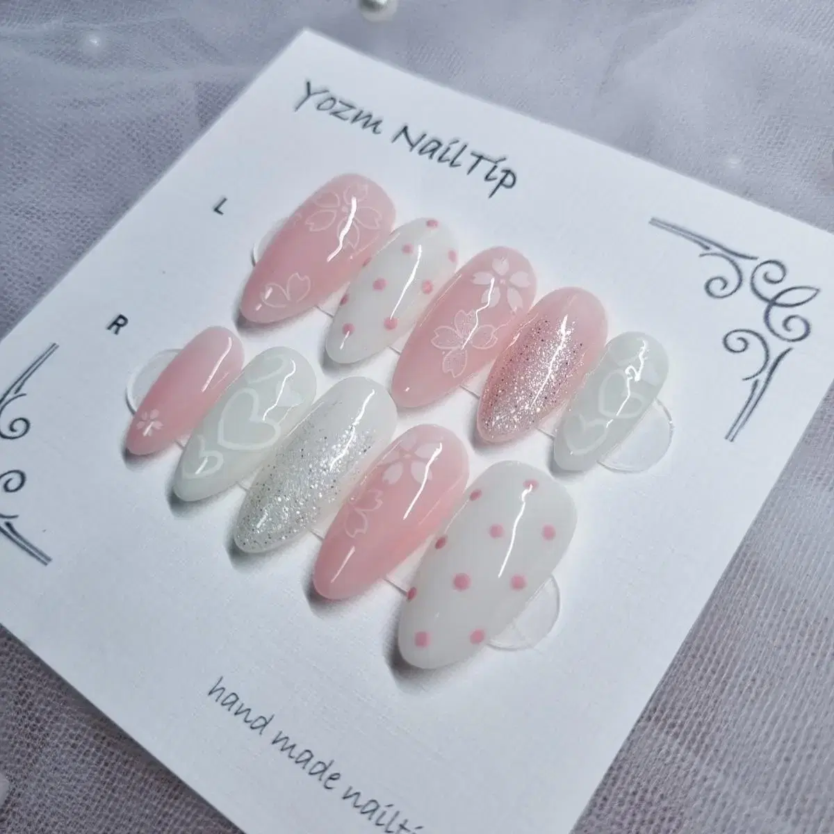 Yozm NailTip 벚꽃도트