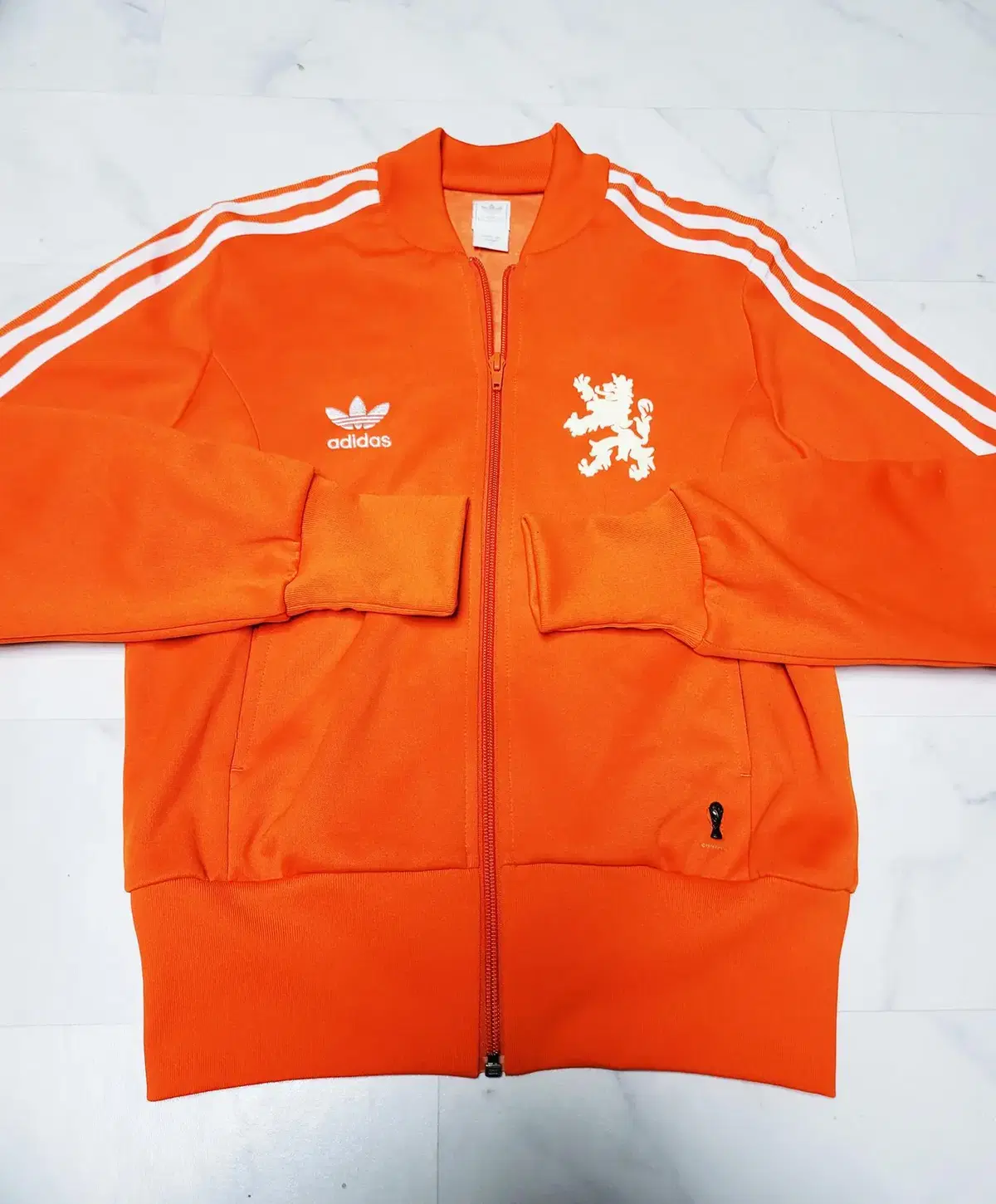 Adidas Vintage Jersey Netherlands Crop-Fit Orange Track Top s Polo 921