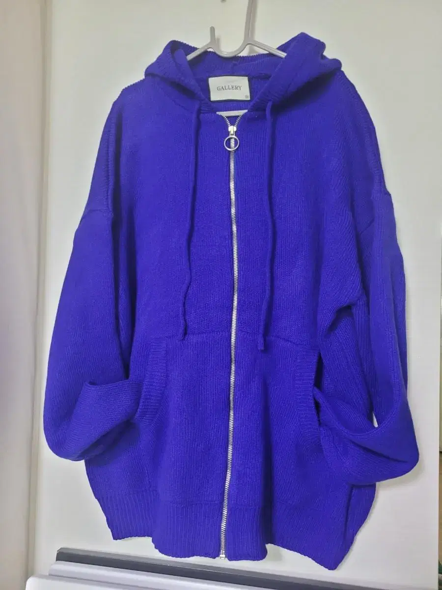 Unisex Hooded Knit Zip-Up Cardigan in Big Size (New)