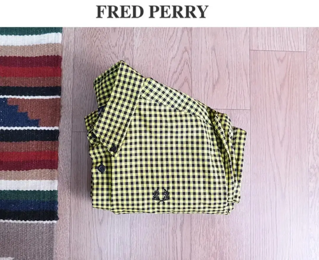 Japanese version of Freddie Perry 100% cotton100% gingham checkSouthern L