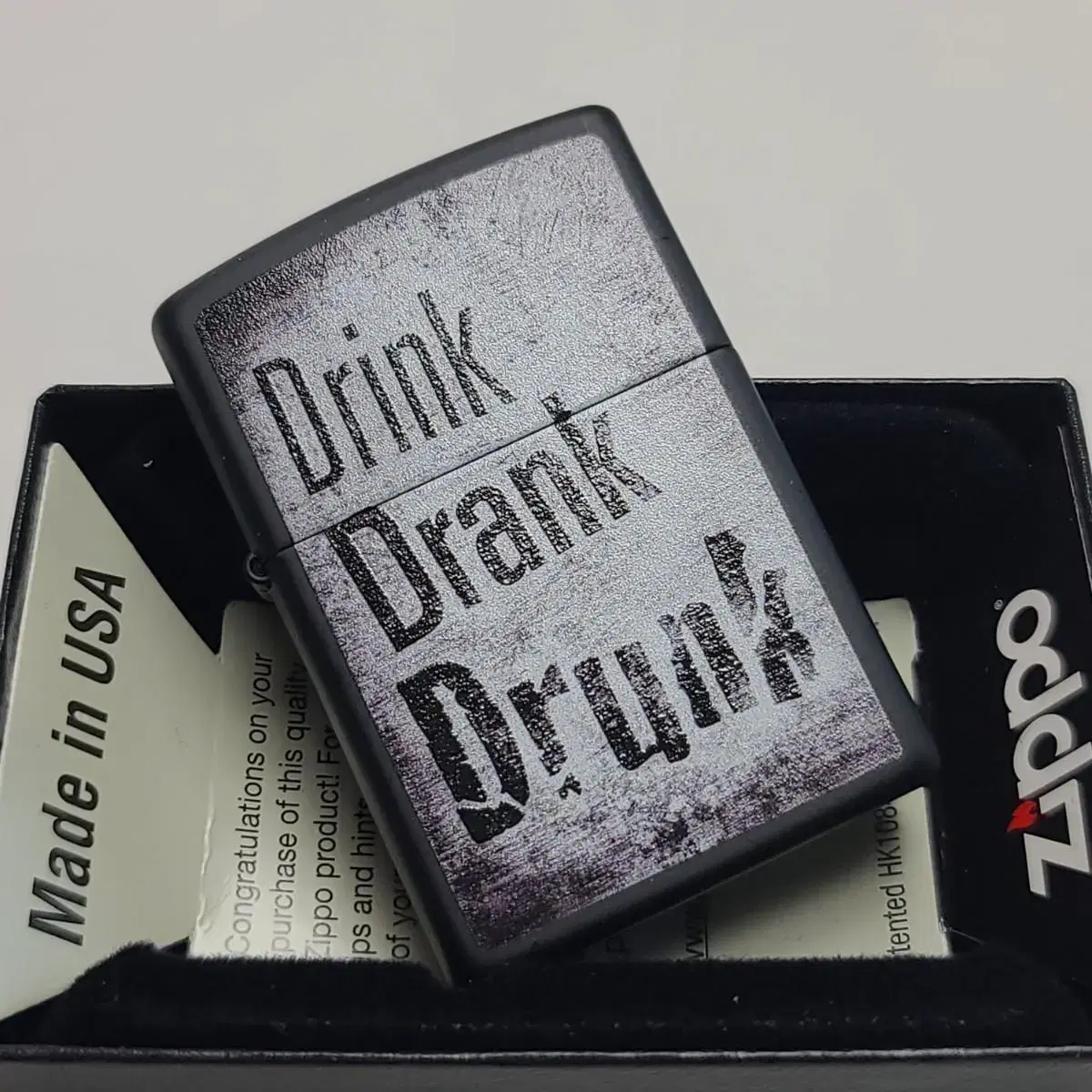 미개봉 정품 29618 DRINK DRANK DESIGN 새 지포라이터