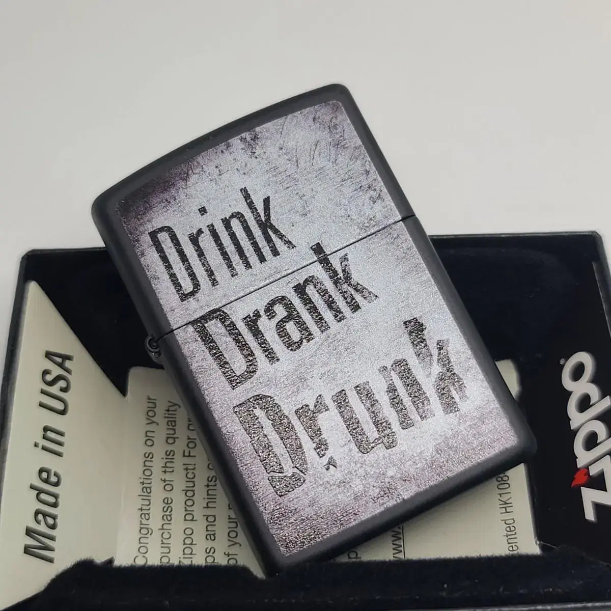 미개봉 정품 29618 DRINK DRANK DESIGN 새 지포라이터