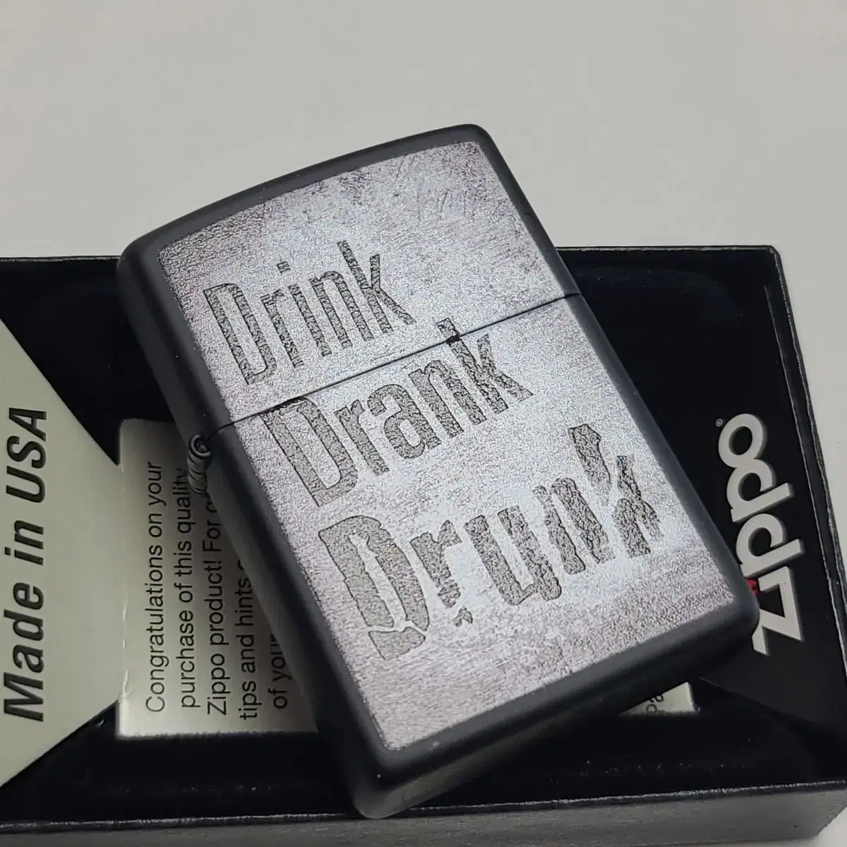 미개봉 정품 29618 DRINK DRANK DESIGN 새 지포라이터