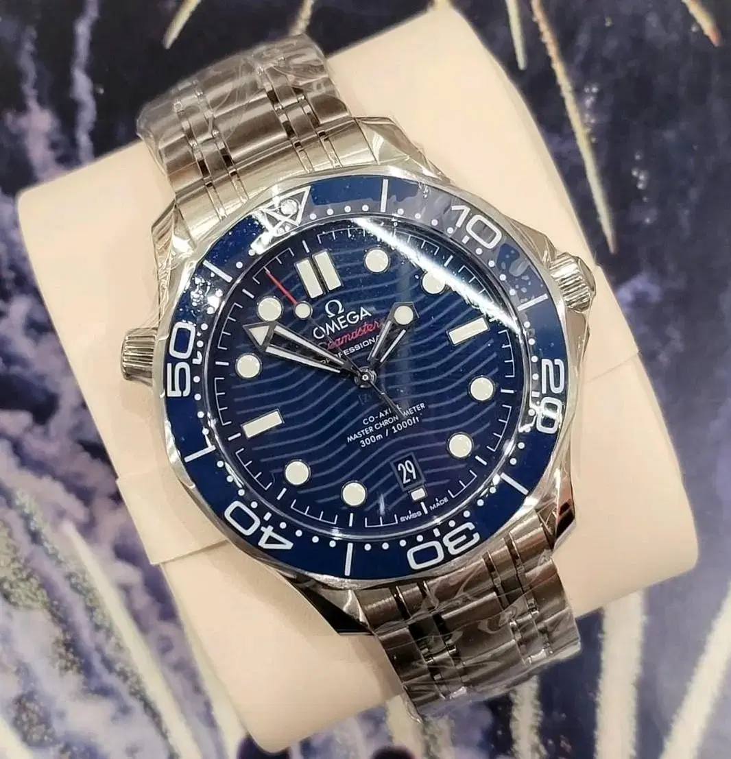 [42MM] Omega Seamaster 300 Blue Plate New