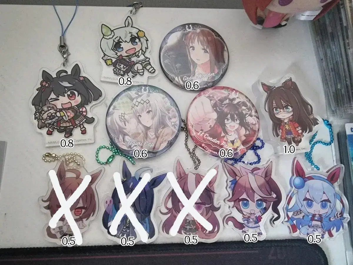 Umamusume acrylic keyring Canbadge Koroto unofficial goods WTS