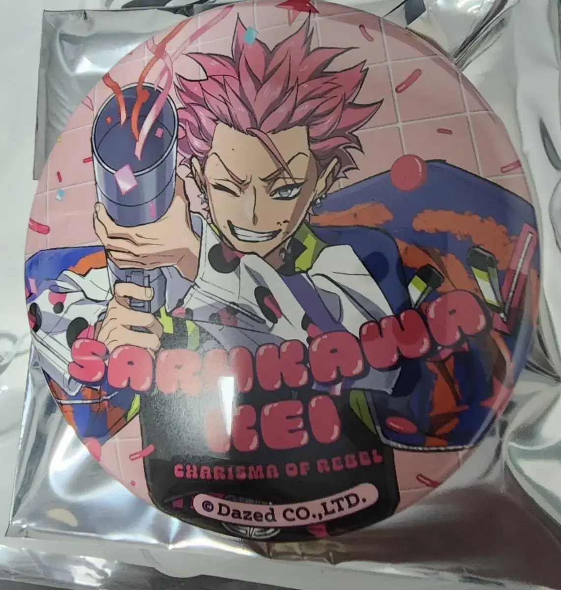 Charisma Sarukawa Kei 2nd Anniversary Can Badge Sold