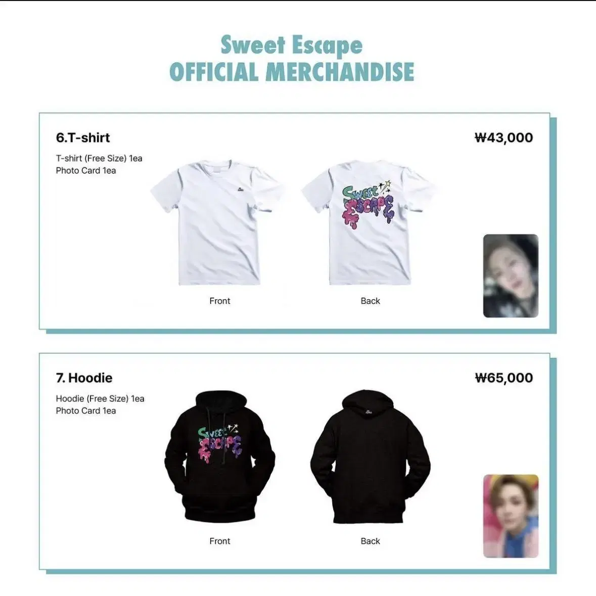 샤이니 키 팝업 굿즈 원가 양도 SHINee SELL sweet esca