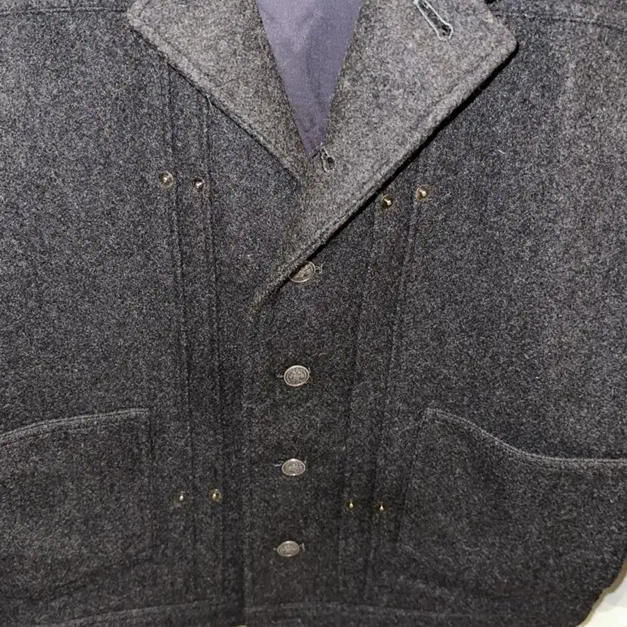 COMME CA DU MODE charcoal wool jacket