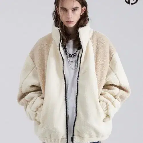 헤더헬렌 SHERR FLEECE JUMPER IVORY 후리스 자켓