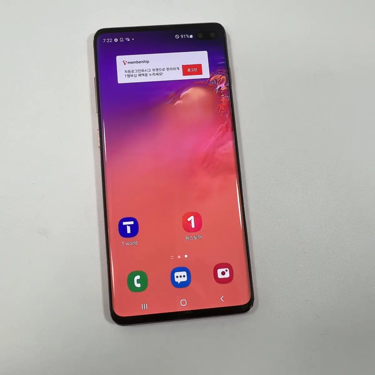 15만 네고가능) G975 갤럭시 S10플러스 S10+ 플라밍고핑크