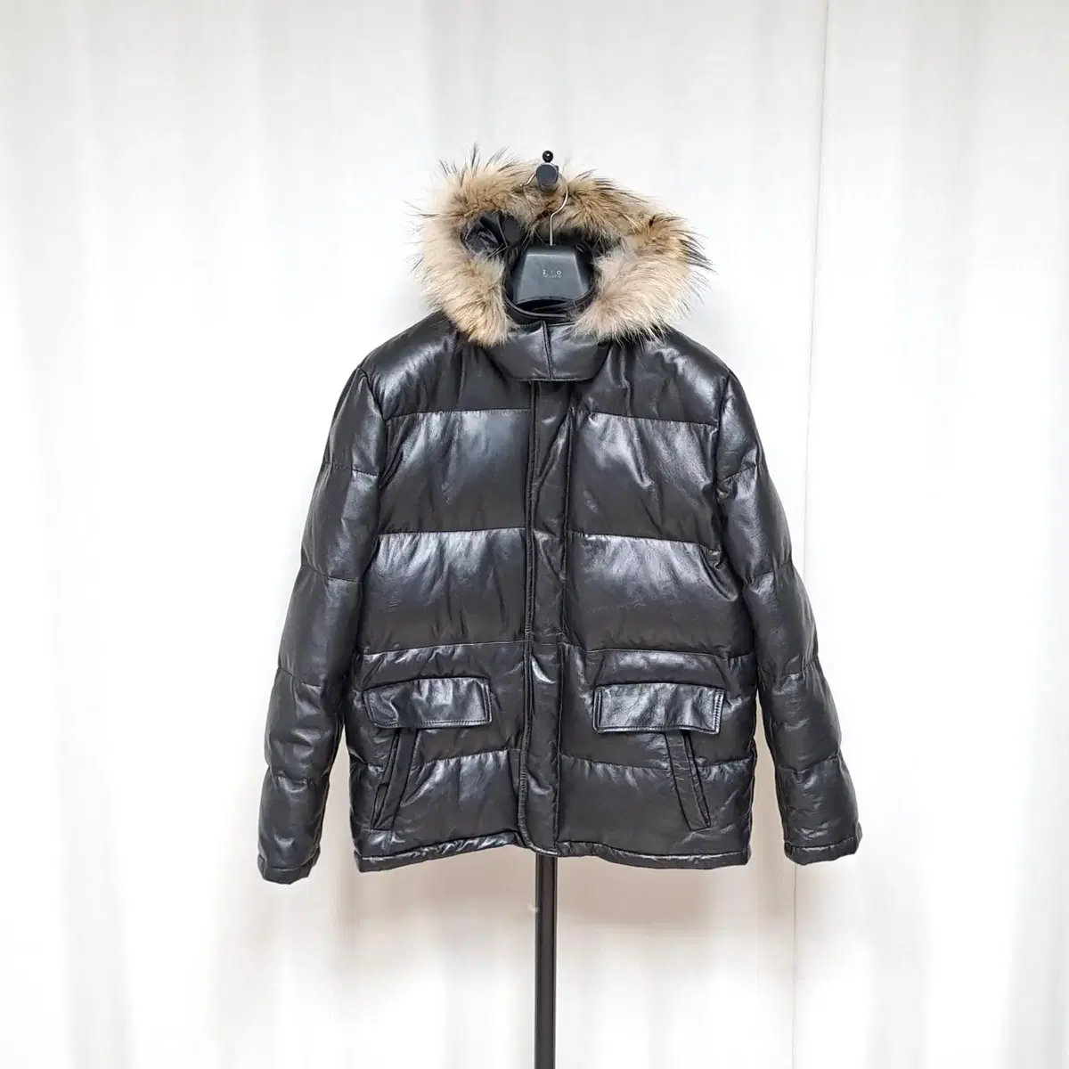 (Taffeta) Sheepskin Down Hooded Jacket