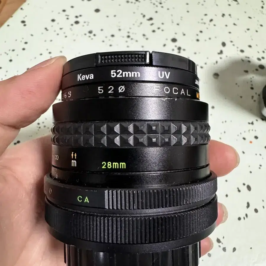 캐논 AE-1 카메라 + 28mm렌즈 + 50mm 렌즈