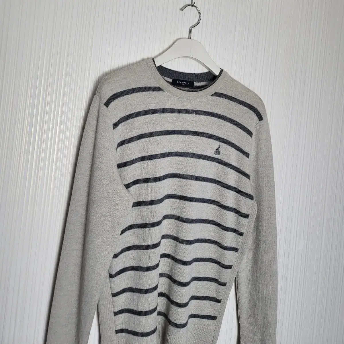 100_Vinpole Wool Knit Stripe Beige