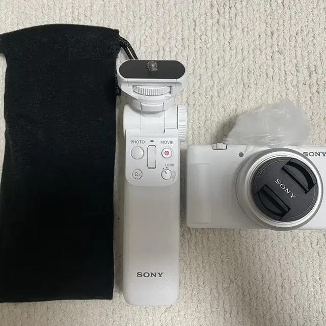 SONY 소니 디지털 카메라 ZV-1F 화이트+ 블루투스 무선 슈팅그립