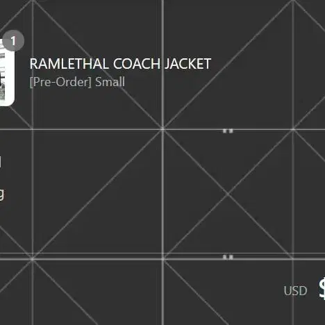 M.RAGE 램리썰 코치 자켓 RAMLETHAL coach jacket