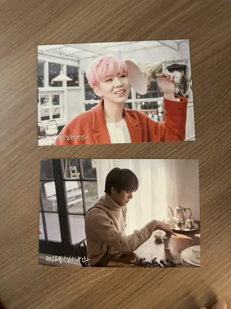 Monsta x Minhyuk x Kihyun A moment that captures November pre-order benefit postcard