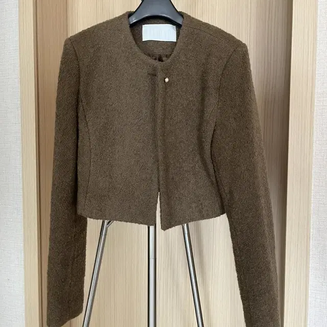 아르카익 crop tweed jacket