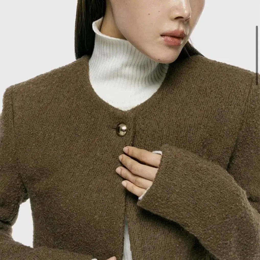 아르카익 crop tweed jacket