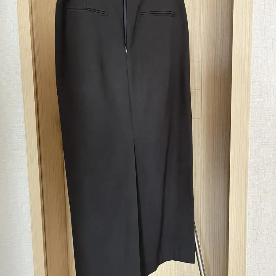 아르카익 back slit maxi skirt brown S사이즈