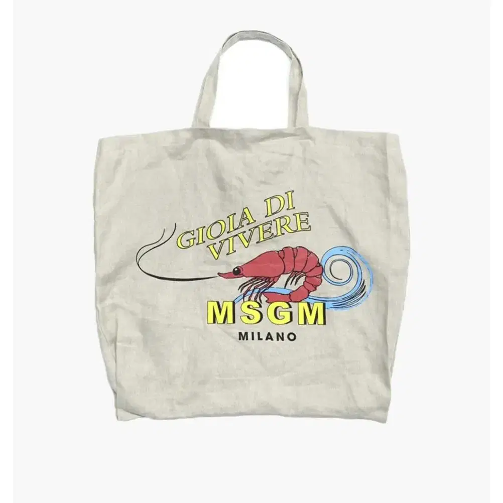 MSGM shrimp tote bag