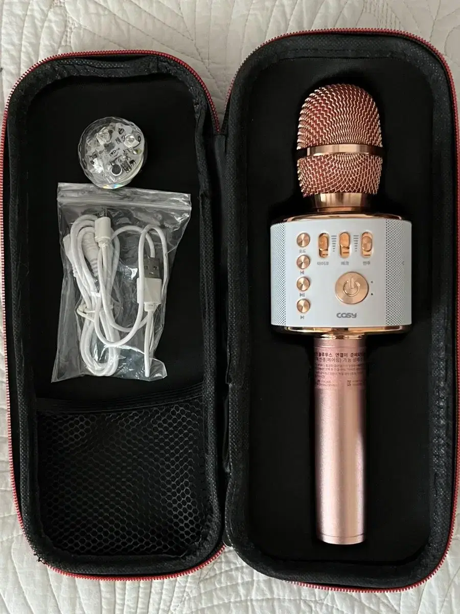 Bluetooth Microphone Rose Gold Color