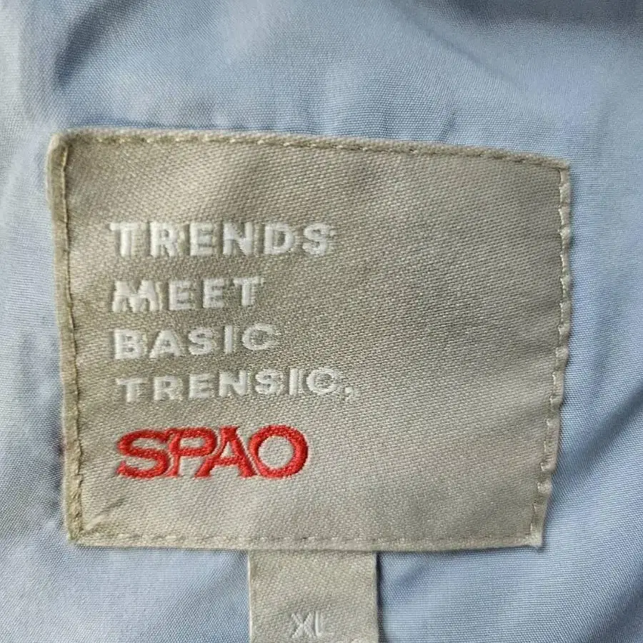 스파오 spao 하늘색 패딩 XL