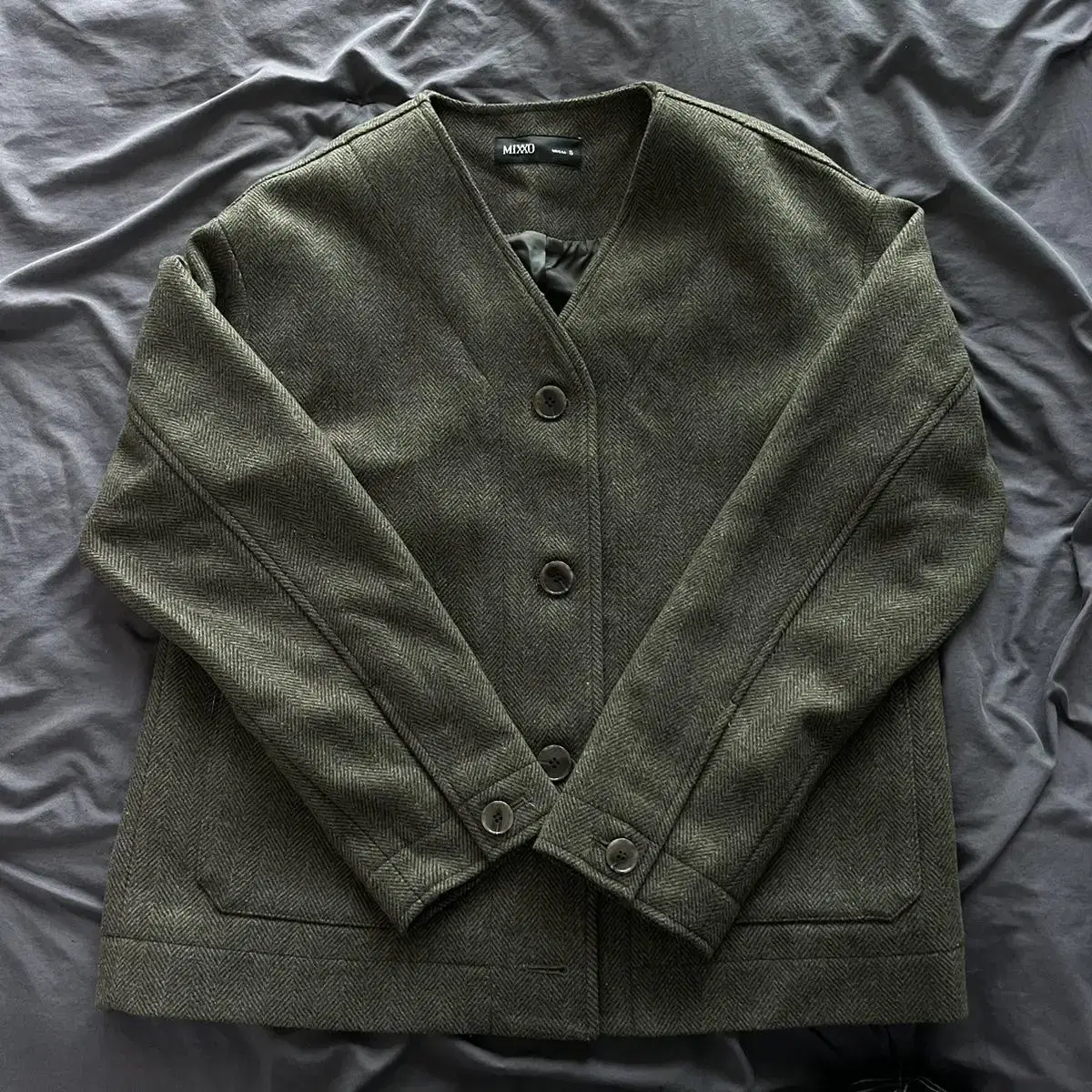 Misso Herringbone Wool Jacket S