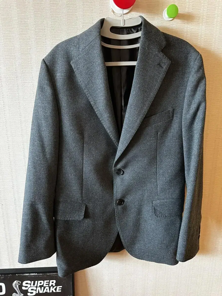 Haddon & Miro Gray Wool Suit Setup 48 L