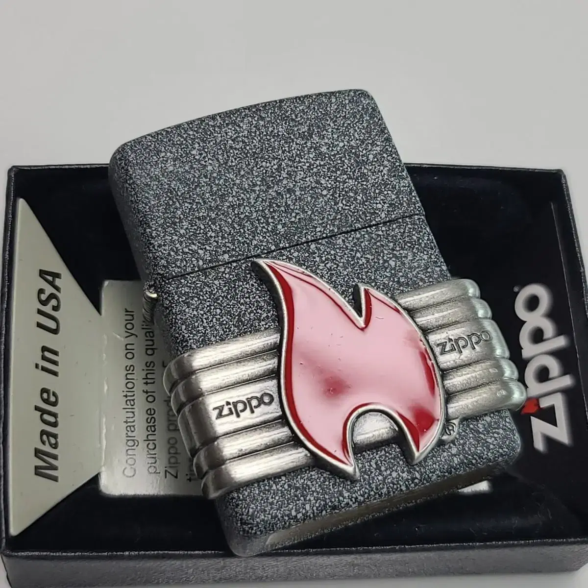 미개봉 정품 29663 ZIPPO RED VIN WRAP 지포라이터