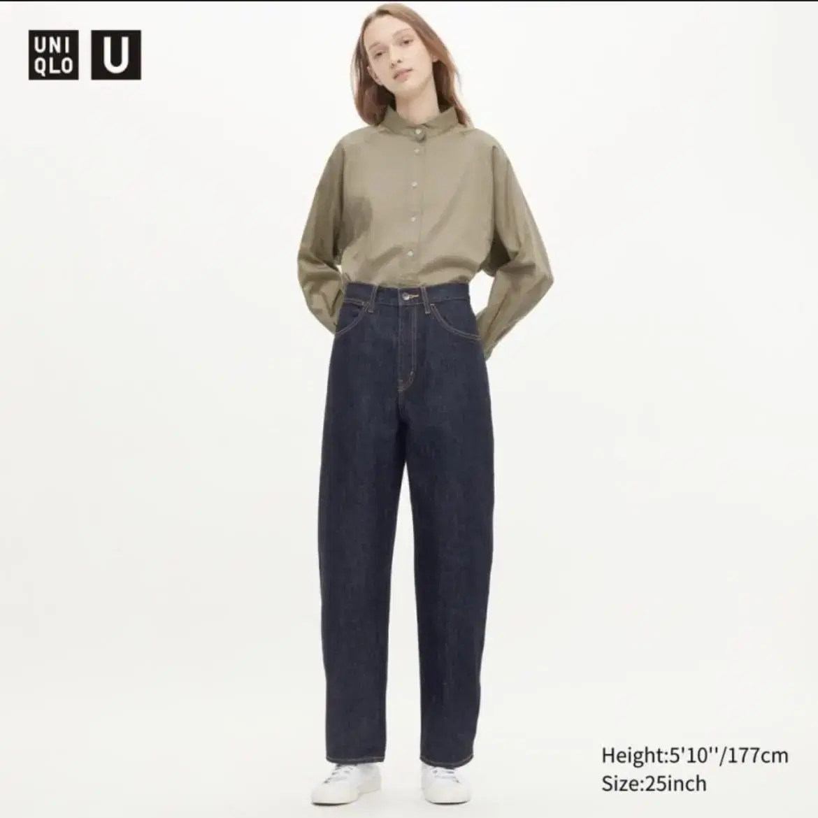 uniqlo u 우먼 풀오버 셔츠 긴팔 유니클로u