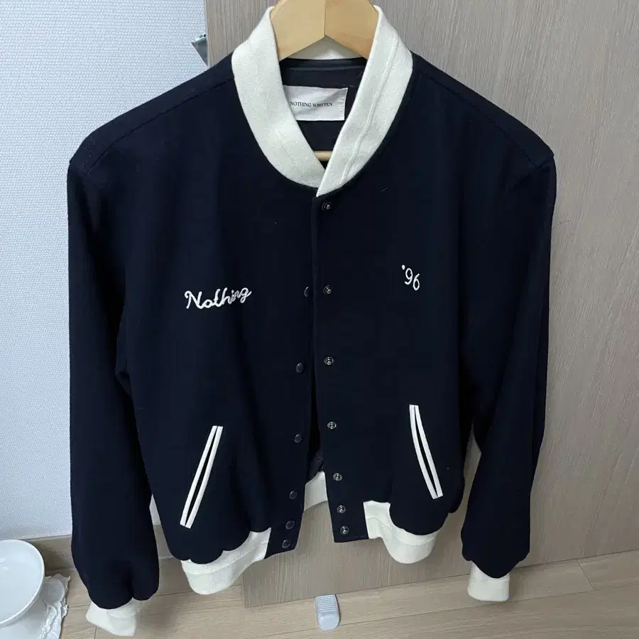 낫띵리튼 바시티 wool varsity jacket 야구점퍼