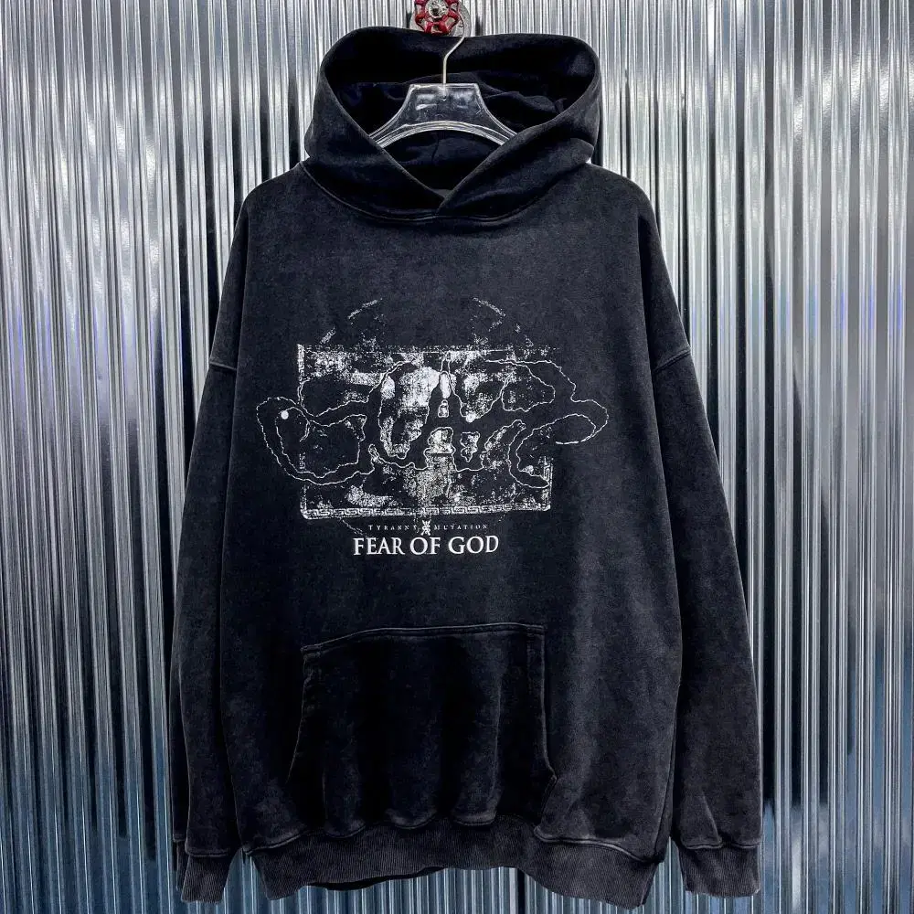 Pier of God Pigment Wash Printed Hoodie (Domestic XL) T67