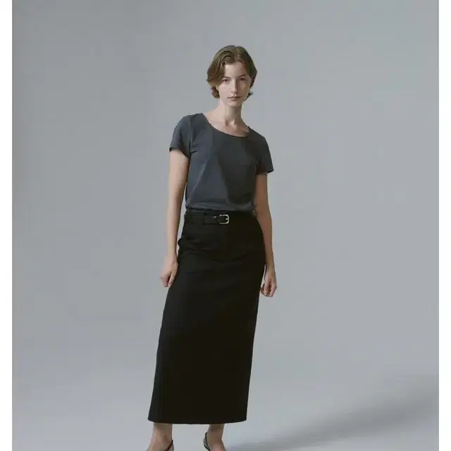 le-ete 르에떼 maxi wool skirt black 2size