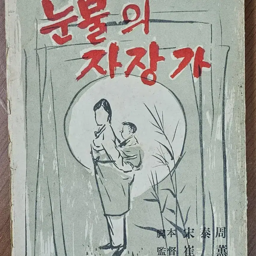 1965년 영화 눈물의 자장가 시나리오 책자