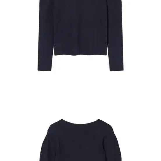 보카바카 Lya Heart Neck Knit 네이비 S사이즈