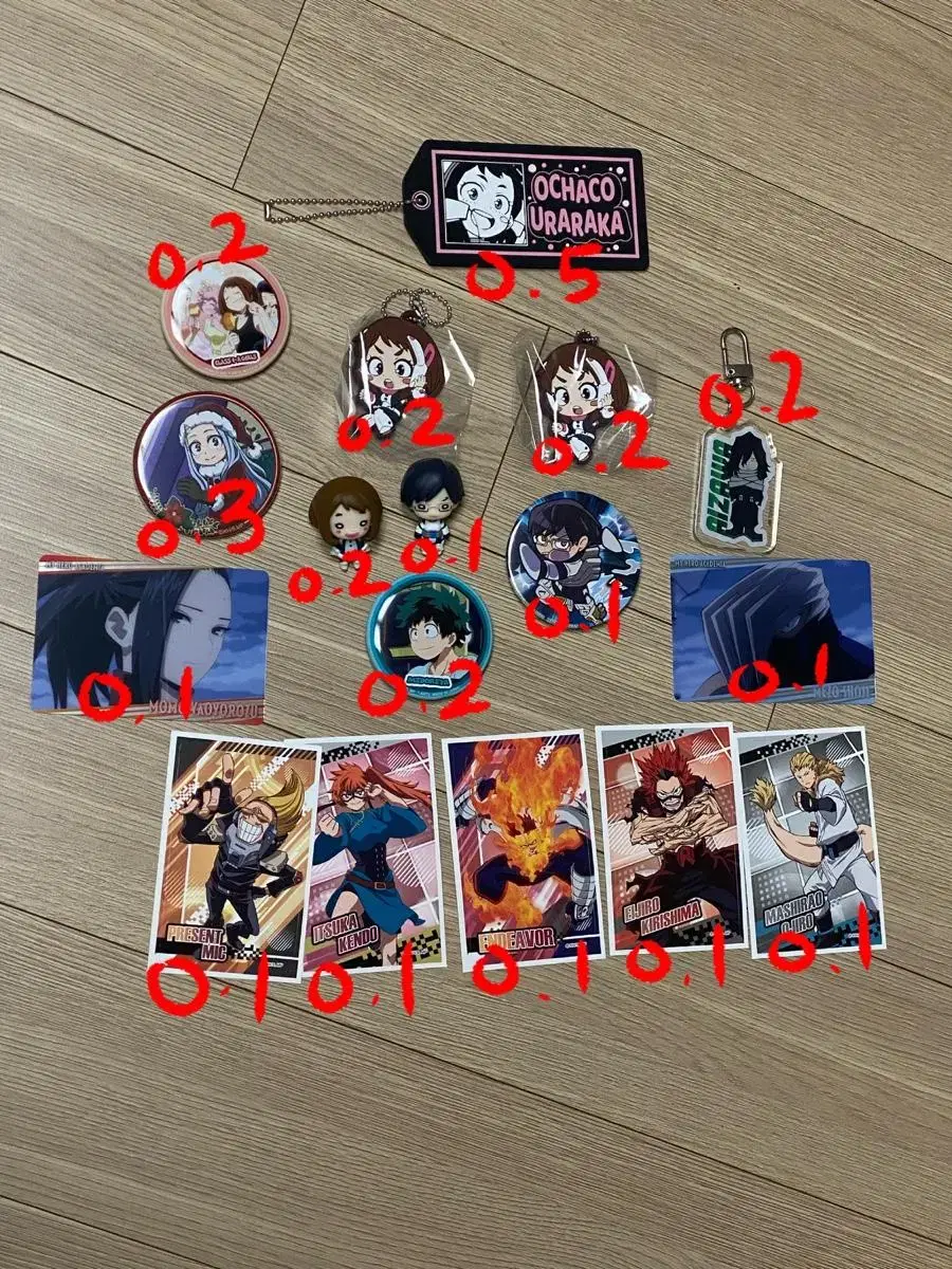 My Hero Academia merchandise (can badge, armband, sticker, otogi)