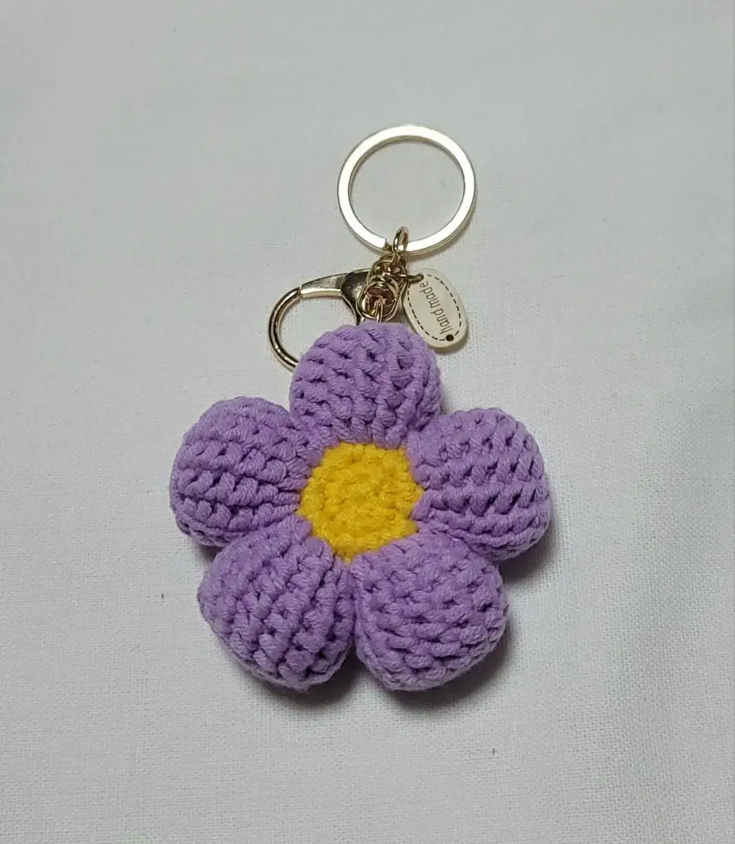 Crocheted Flower Keyring