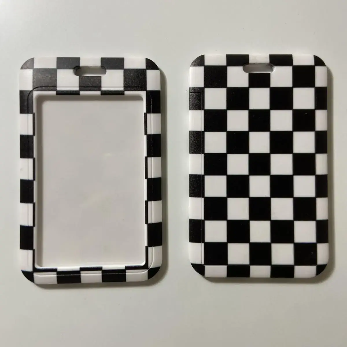 Black Black Check acrylic photocard holder Photocard Case