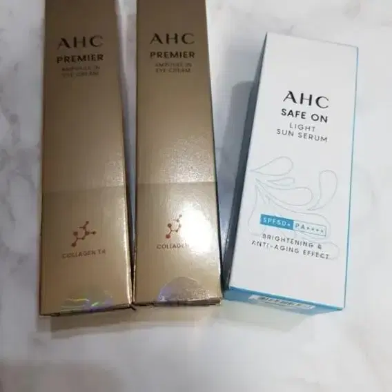 ahc 앰플 인 아이크림 + 세이프온 선세럼